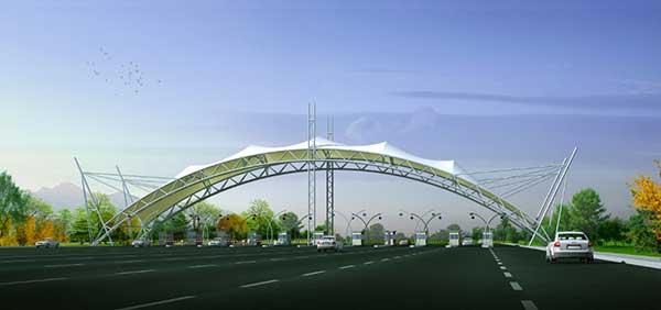山东省菏泽市成武县小清河北段景观膜结构工程
