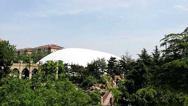 阜平县职业技术教育中心新校区建设项目体育看台膜结构