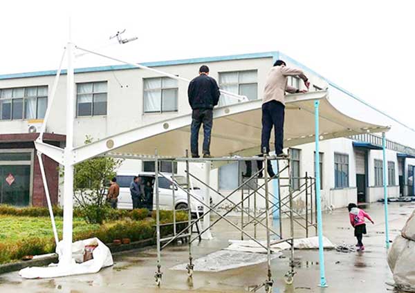 东莞市高埗镇公用事业服务中心景观膜结构